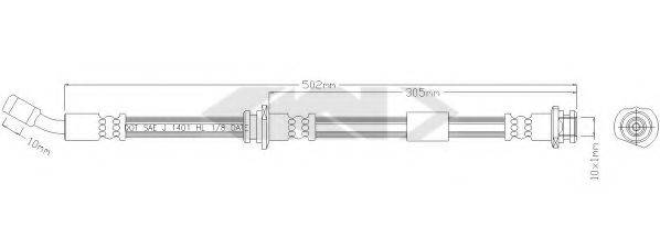 A.B.S. SL3816 Гальмівний шланг