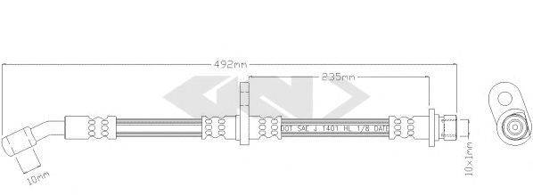 HONDA 46431-SS0-003 Гальмівний шланг