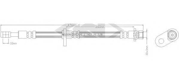 HONDA 01464-S84-A01 Гальмівний шланг