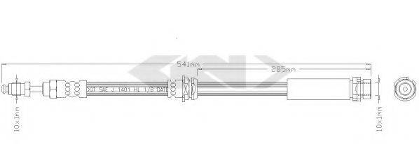 FORD 1211729 Гальмівний шланг