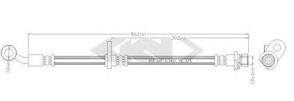 HONDA 01465-S5A-J02 Гальмівний шланг