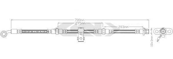 HONDA 46411SD4902 Гальмівний шланг