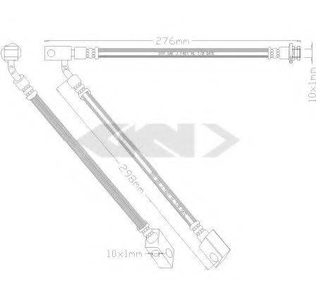 KAVO PARTS BBH6787 Гальмівний шланг