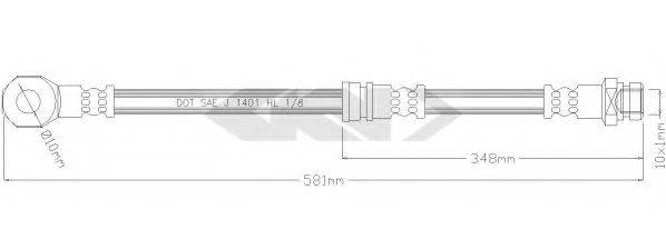 SPIDAN 340322 Гальмівний шланг