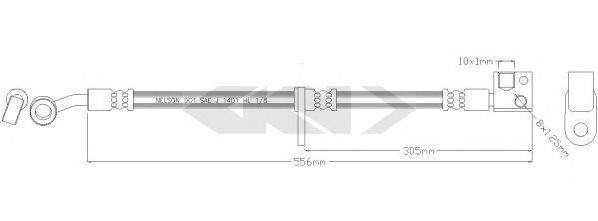 SPIDAN 340234 Гальмівний шланг