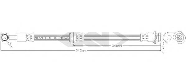 SUZUKI 5154065J00 Гальмівний шланг