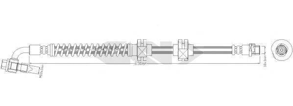 OPEL 562412 Гальмівний шланг