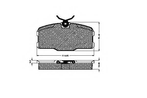 MERCEDES-BENZ 0004204620 Комплект гальмівних колодок, дискове гальмо