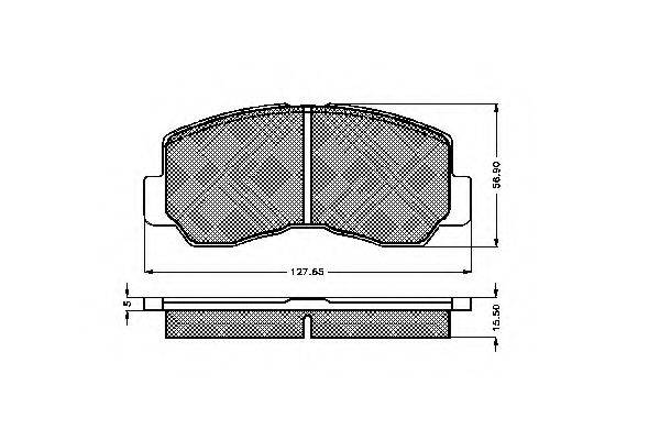 PAGID T0343 Комплект гальмівних колодок, дискове гальмо