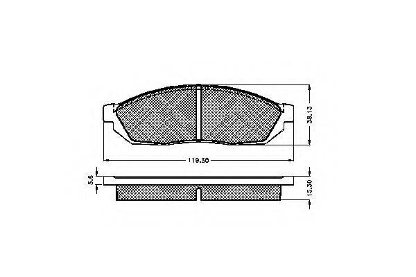 SIMER 0281 Комплект гальмівних колодок, дискове гальмо