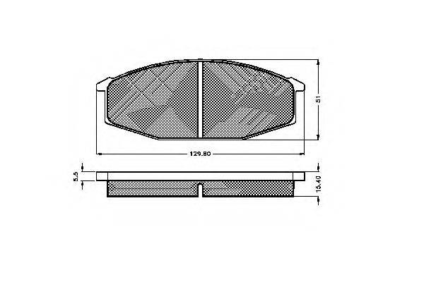 REMSA 115 20 Комплект гальмівних колодок, дискове гальмо