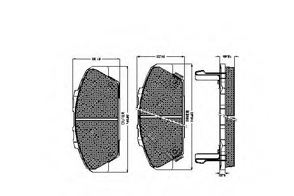 REMSA 2371.02 Комплект гальмівних колодок, дискове гальмо