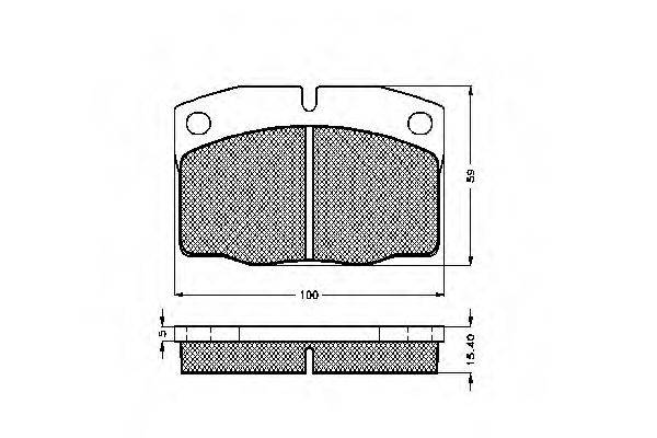 SPIDAN 32707 Комплект гальмівних колодок, дискове гальмо