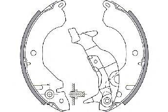 MITSUBISHI MB366445 Комплект гальмівних колодок