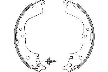 TOYOTA 0449526190 Комплект гальмівних колодок