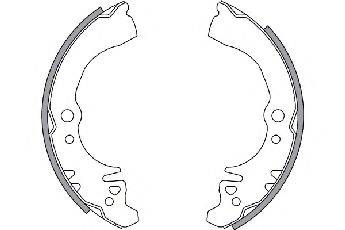 DAIHATSU 0449597201 Комплект гальмівних колодок