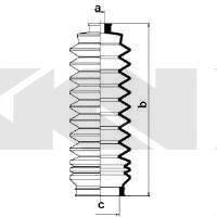 HONDA 53537-SH3-000 Комплект пильника, рульове керування