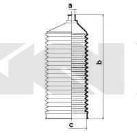 MERCEDES-BENZ 1684630296 Комплект пильника, рульове керування