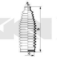 TOYOTA 45535-52060 Комплект пильника, рульове керування