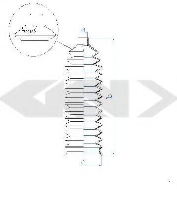 FIAT 98 845 882 Комплект пильника, рульове керування