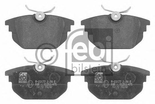 FEBI BILSTEIN 16172 Комплект тормозных колодок, дисковый тормоз