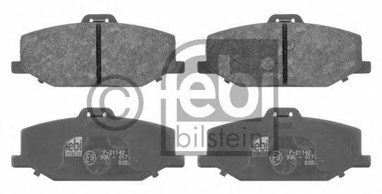 FEBI BILSTEIN 16655 Комплект гальмівних колодок, дискове гальмо