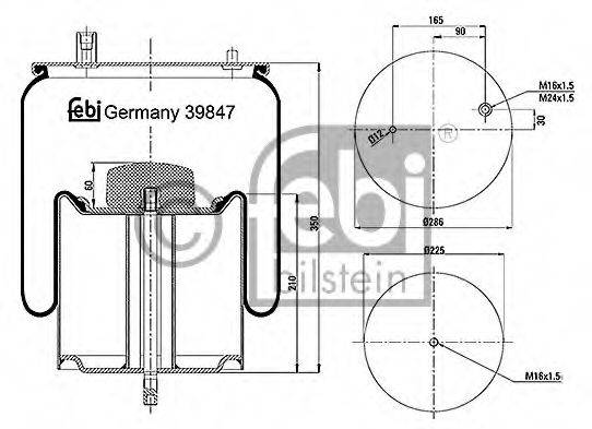 VOLVO 20 726 769 Кожух пневматичної ресори