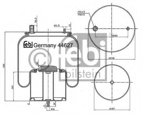 VOLVO 20735220 Кожух пневматичної ресори