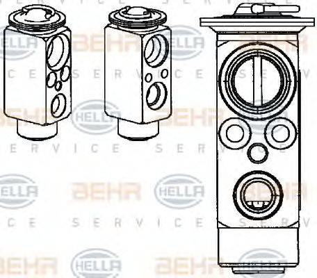 BEHR HELLA SERVICE 8UW351234391 Розширювальний клапан, кондиціонер