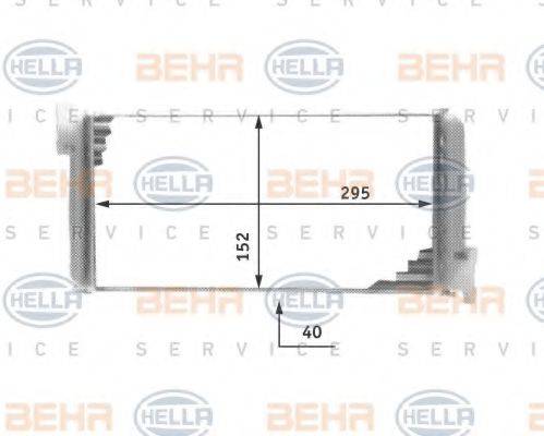 BEHR HELLA SERVICE 8FH351311591 Теплообмінник, опалення салону