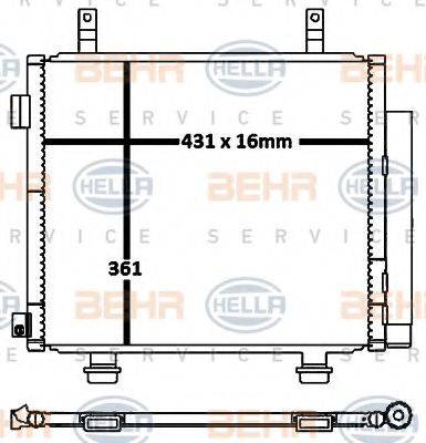 BEHR HELLA SERVICE 8FC 351 316-571