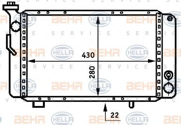 BEHR HELLA SERVICE 8MK 376 707-131