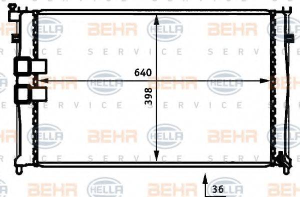 BEHR HELLA SERVICE 8MK 376 707-251