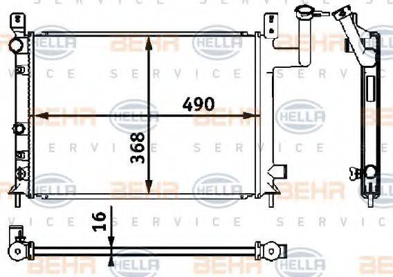 BEHR HELLA SERVICE 8MK 376 708-141