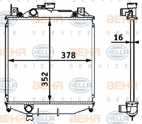 BEHR HELLA SERVICE 8MK 376 708-201