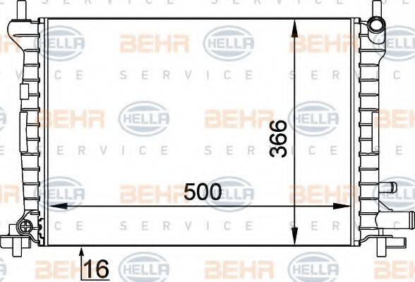 BEHR HELLA SERVICE 8MK 376 714-061