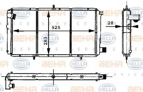 BEHR HELLA SERVICE 8MK 376 715-401