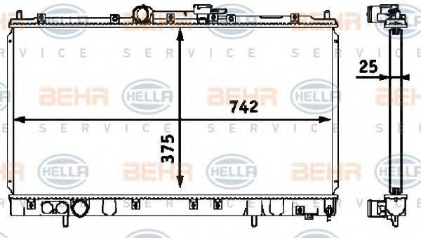 BEHR HELLA SERVICE 8MK 376 718-511