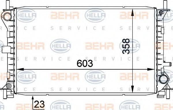 BEHR HELLA SERVICE 8MK 376 720-291