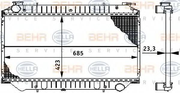 BEHR HELLA SERVICE 8MK 376 722-581