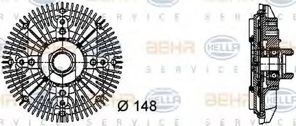 BEHR HELLA SERVICE 8MV 376 732-411