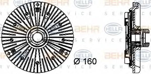 BEHR HELLA SERVICE 8MV 376 733-031