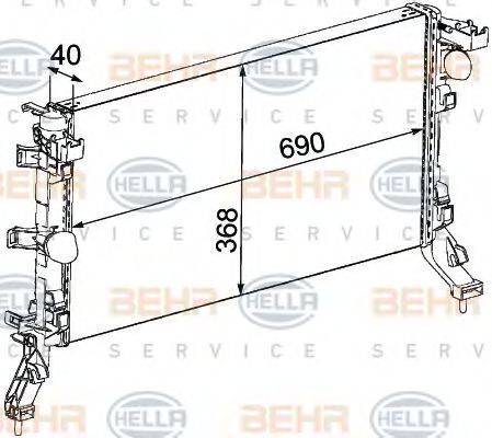 BEHR HELLA SERVICE 8MK 376 745-201