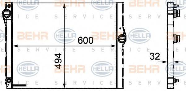 BEHR HELLA SERVICE 8MK 376 754-121