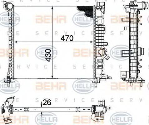 BEHR HELLA SERVICE 8MK 376 756-461