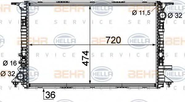 BEHR HELLA SERVICE 8MK 376 756-681