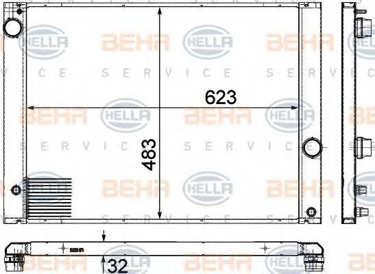 BEHR HELLA SERVICE 8MK 376 780-661