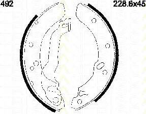 HP (ZEBRA) 1519 Комплект гальмівних колодок