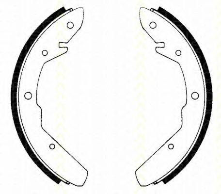 VW 2116985375X Комплект гальмівних колодок, стоянкова гальмівна система