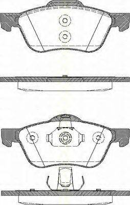 TRISCAN 811014019 Комплект гальмівних колодок, дискове гальмо